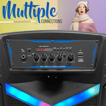 Portable Bluetooth Speaker System 600W Rechargeable Outdoor Bluetooth Speaker Portable System
